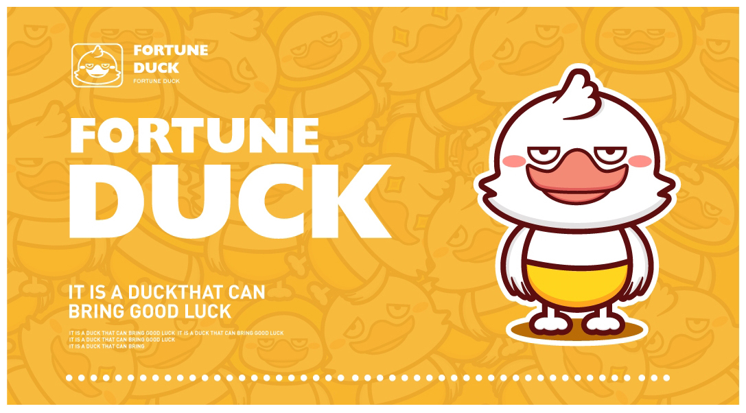 rottuneduck吉祥物设计ip设计鸭表情包海报邮票包装