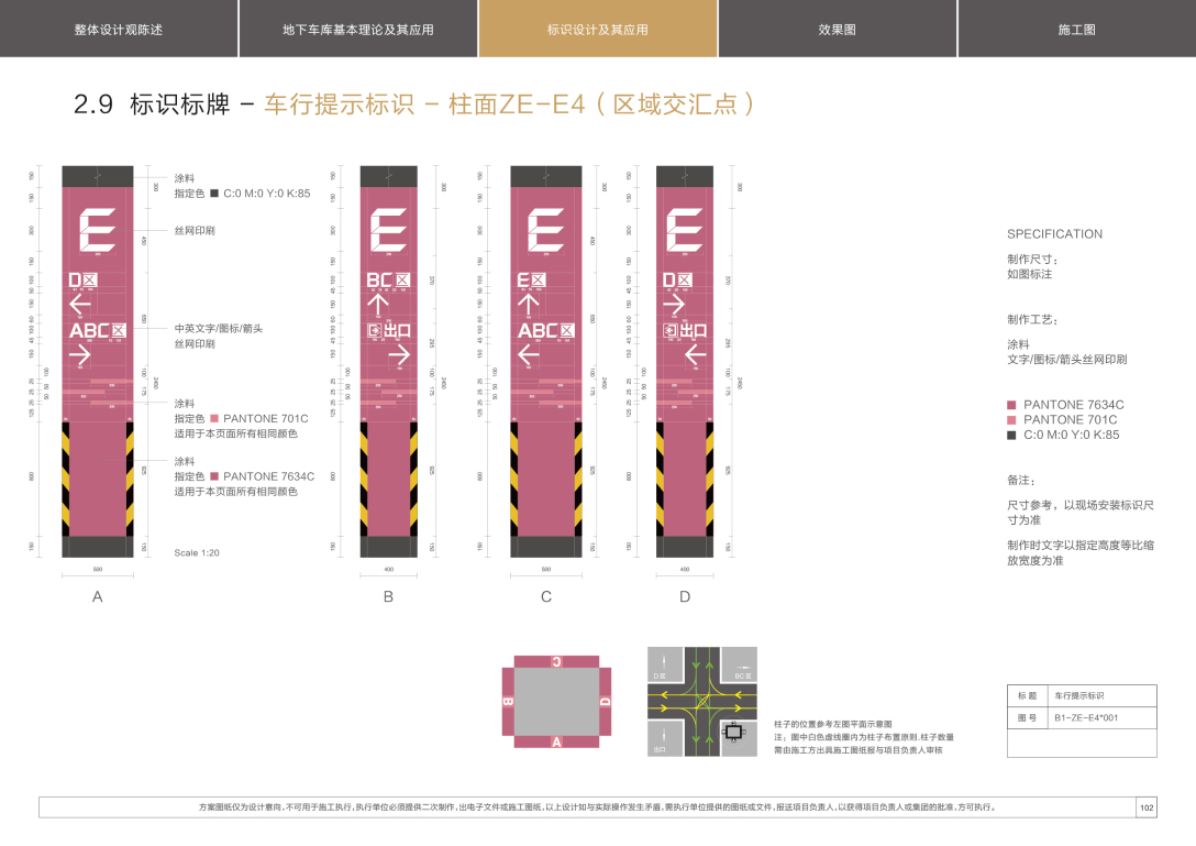 中海地产北方区地下车库导视系统设计