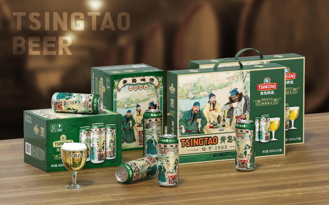 青岛啤酒博物馆文创桃园结义系列产品包装设计