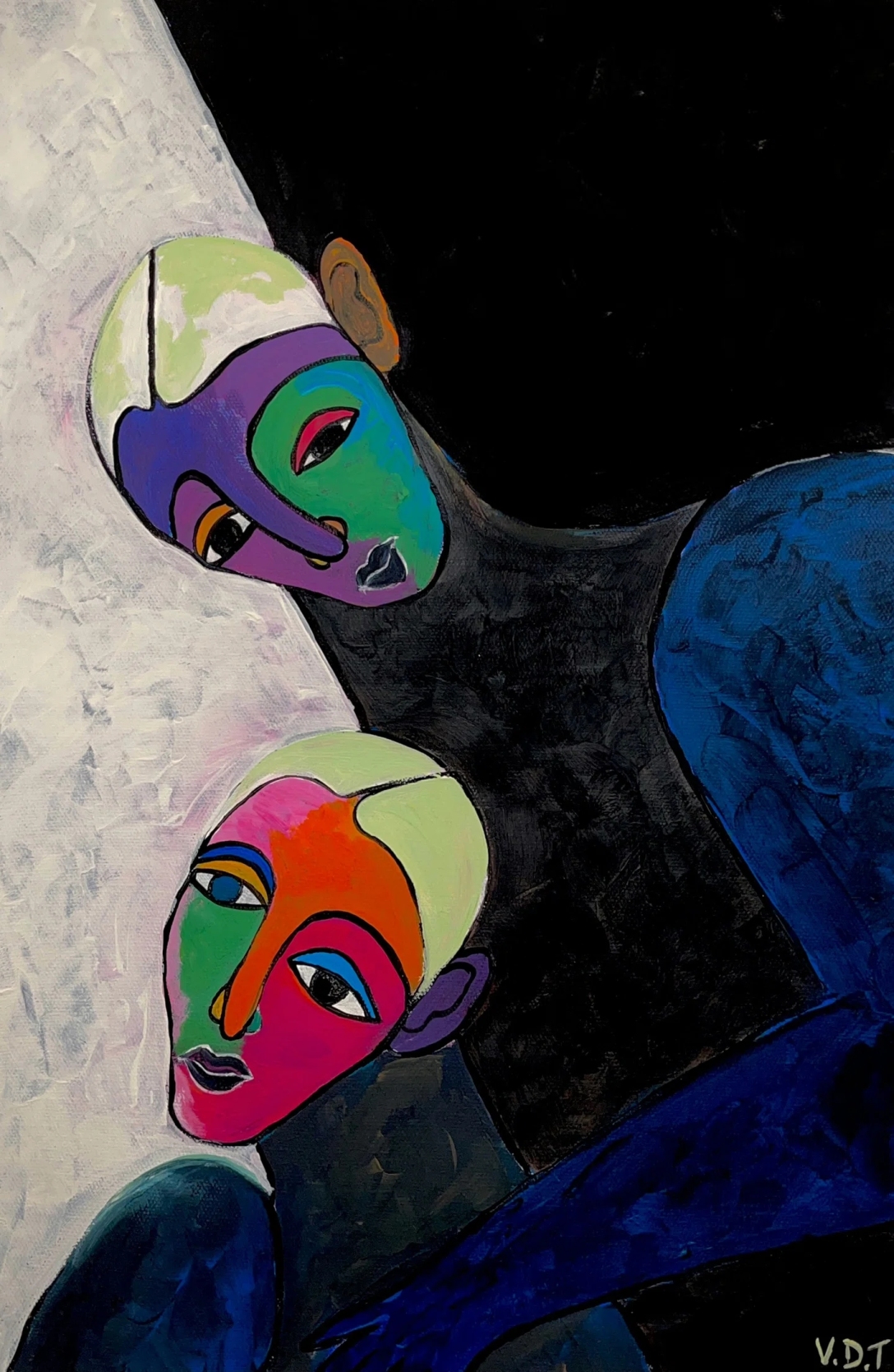 valerieetitinwo论解构型刻板印象通过独特的抽象风格