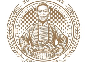 贾国龙功夫菜—logo插画