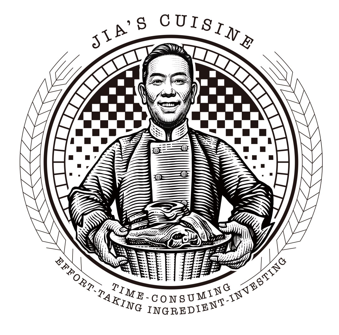 贾国龙功夫菜—logo插画