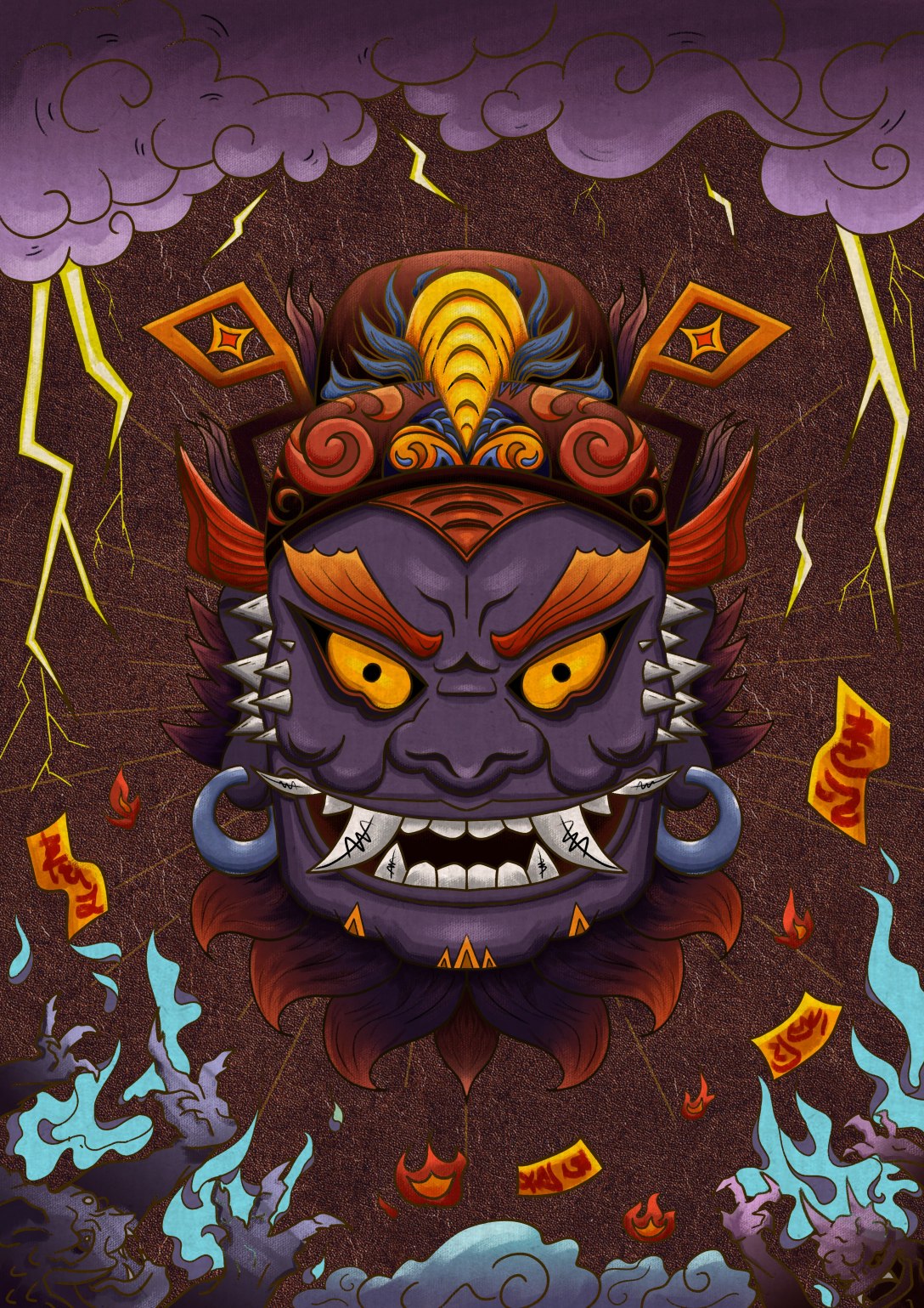 傩面具图形图像设计