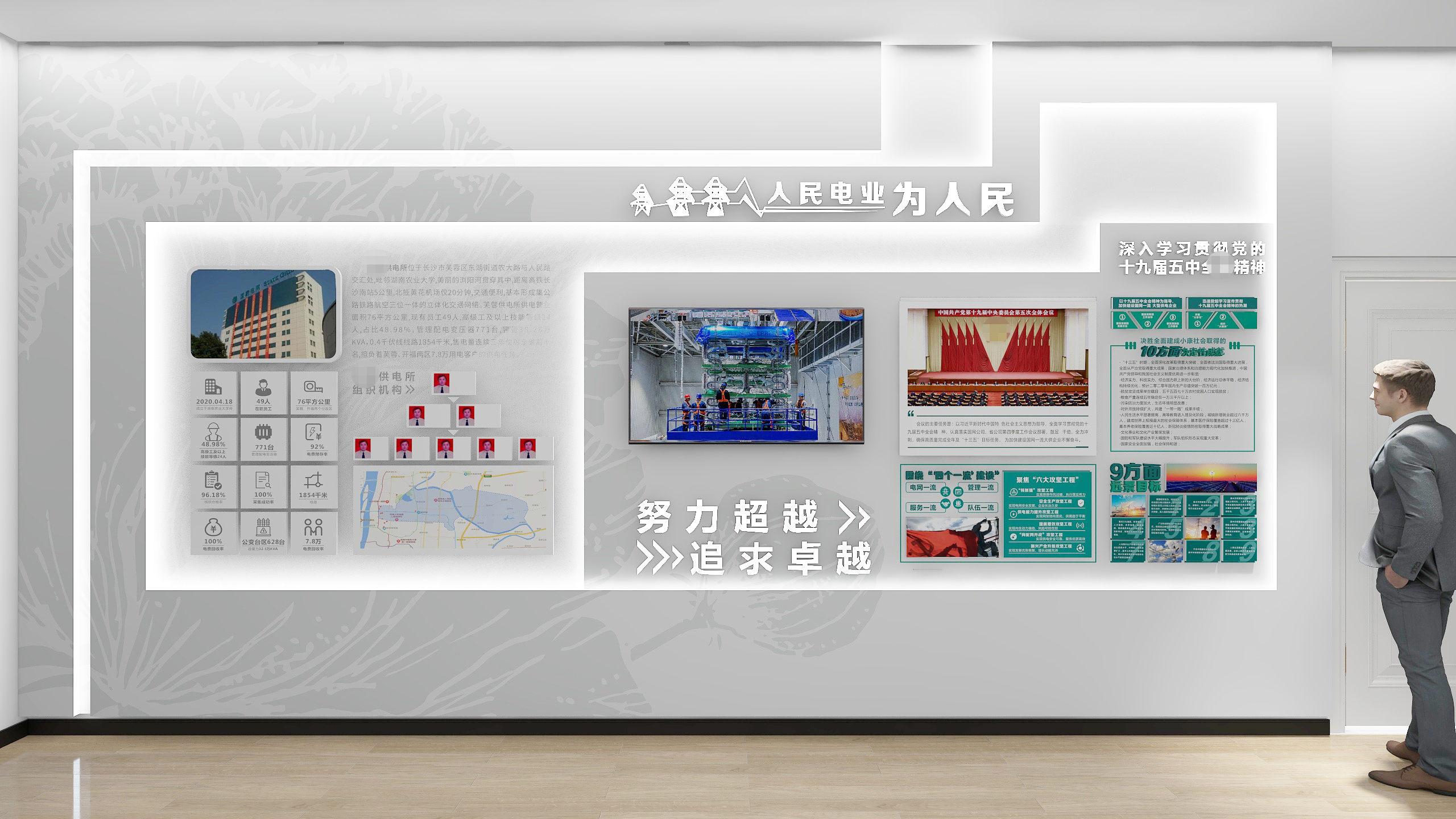 五星级供电所展板图片图片