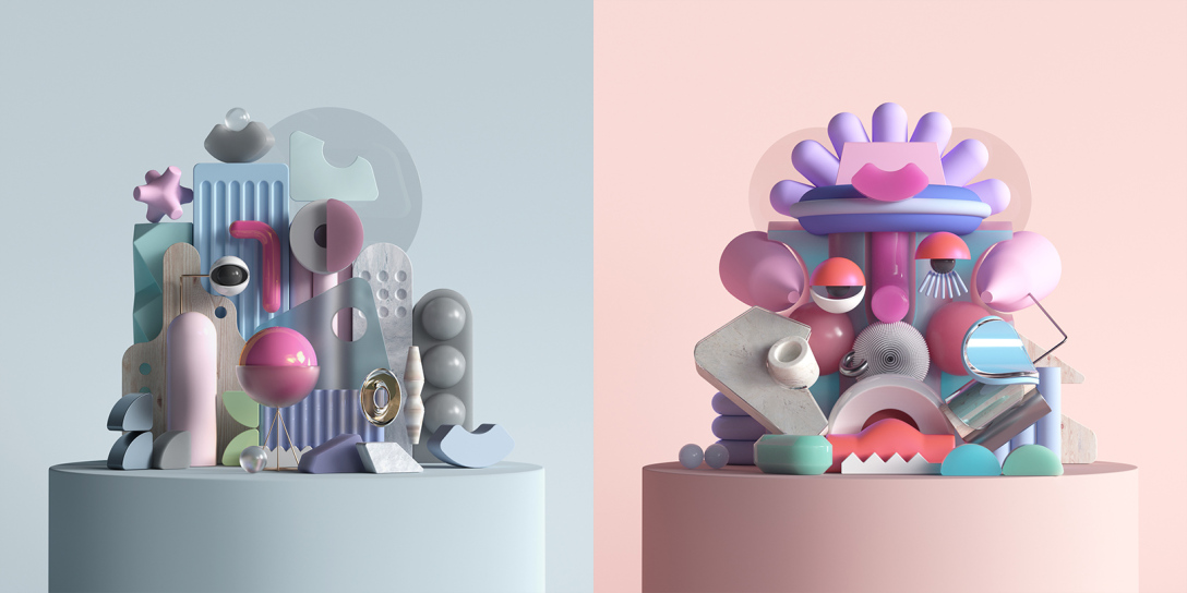 个人作品,非商用这组作品,我尝试通过不同的造形,质感和肌理,去抽象化