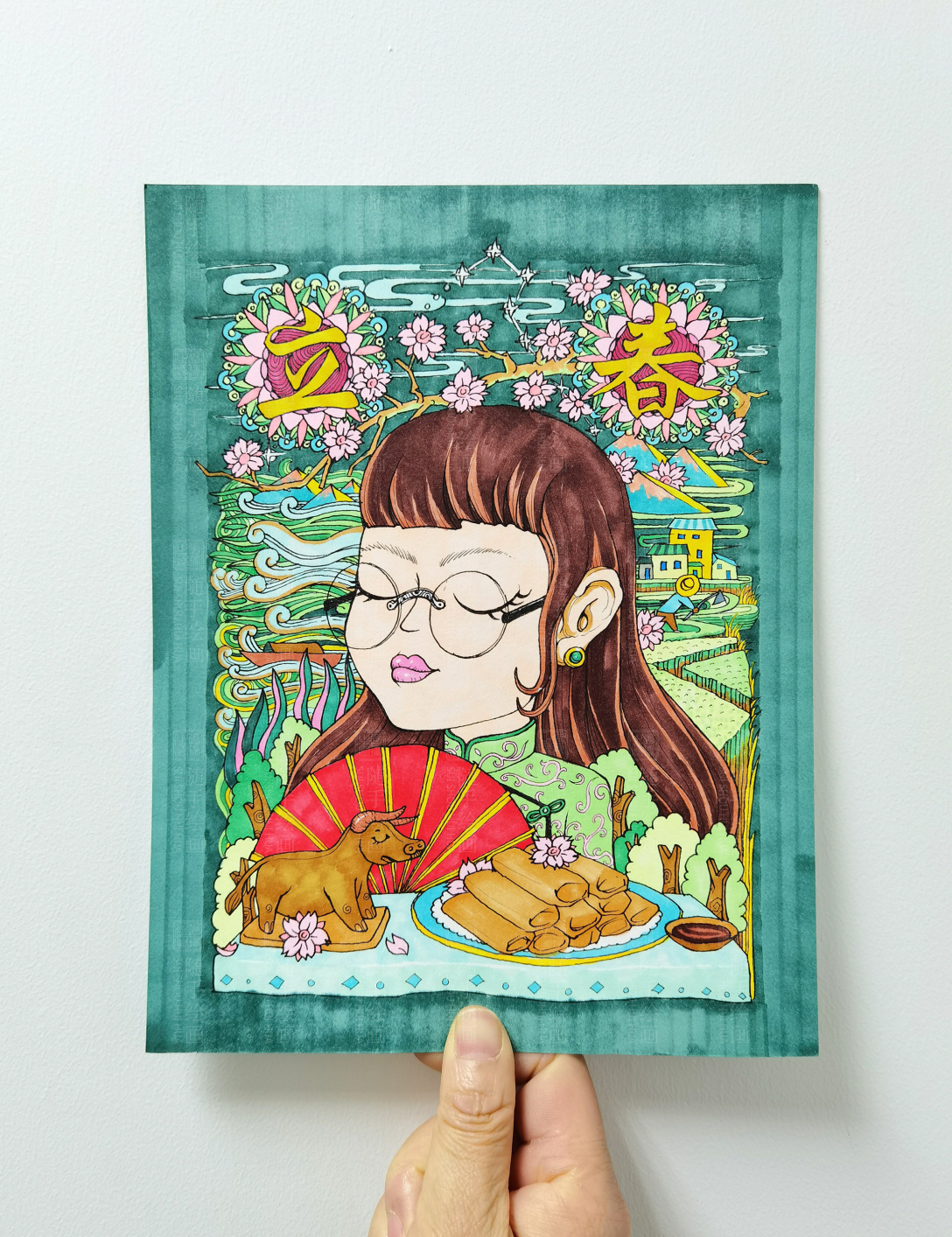 随手绘画24节气之立春