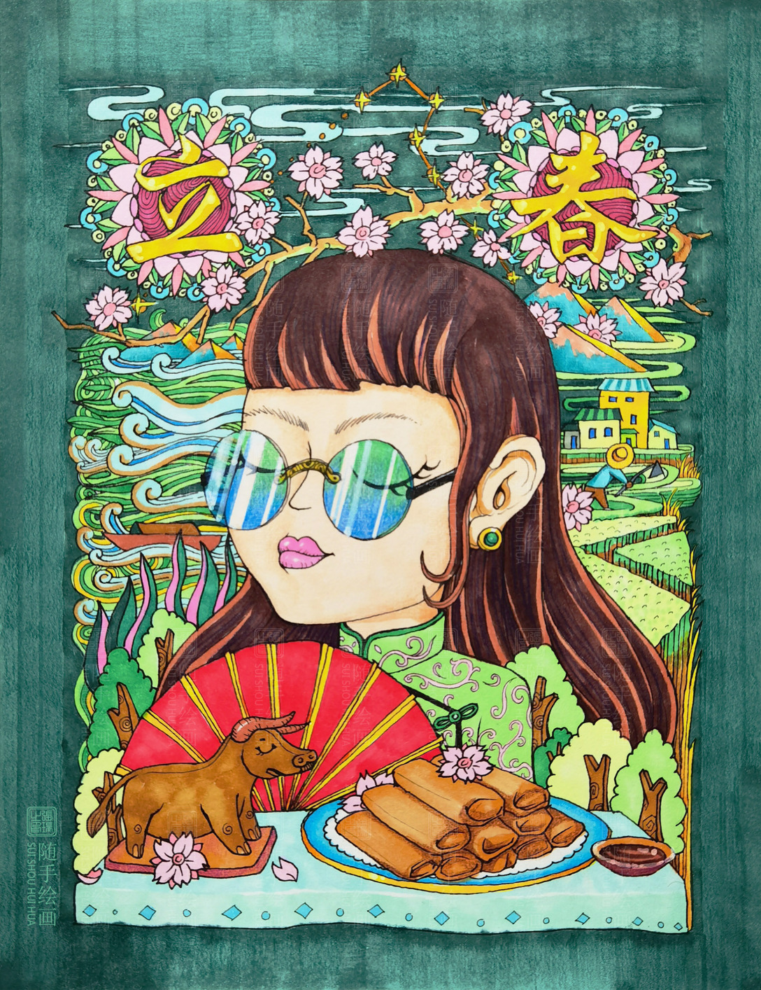 随手绘画24节气之立春