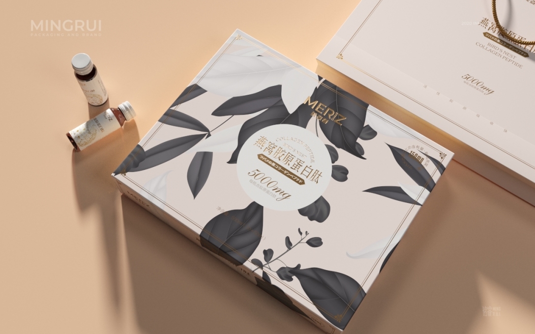 保健品包装设计燕窝胶原蛋白肽特殊饮品口服液包装设计08刘益铭原创