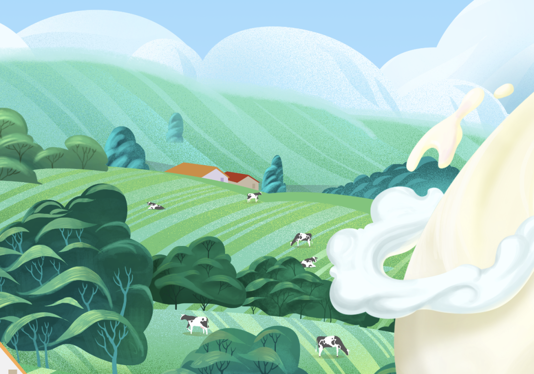 原创牧场插画