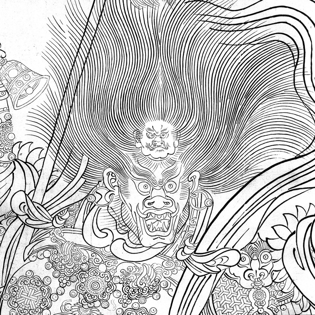 永乐宫壁画线描