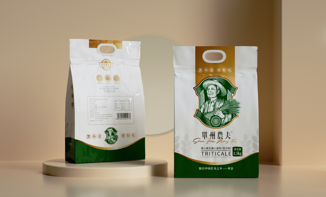 dodecase70单州农夫黑小麦包装形象设计
