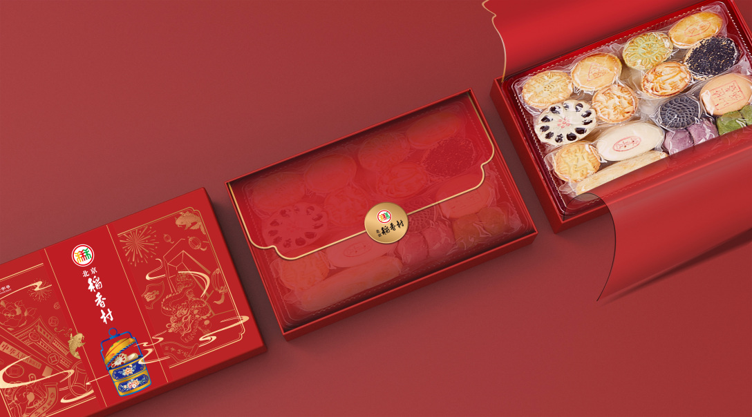 北京稻香村新年主题糕点包装设计
