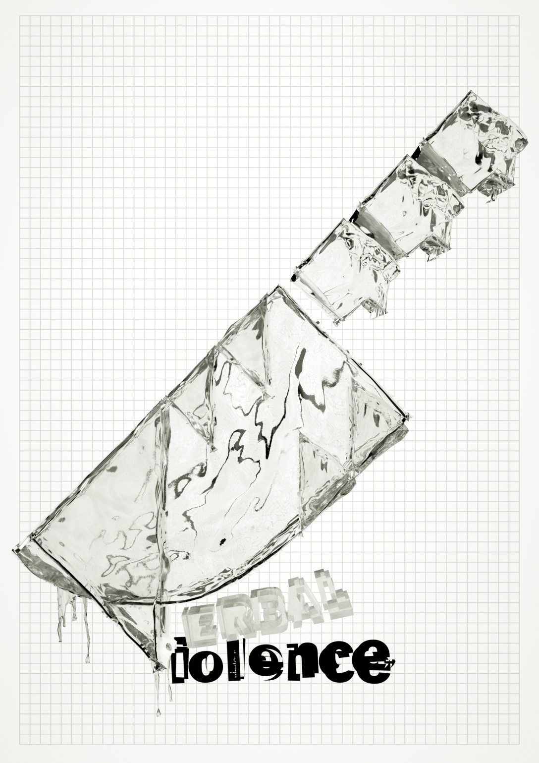 实验性《语言暴力》海报-古田路9号-品牌创意/版权保护平台