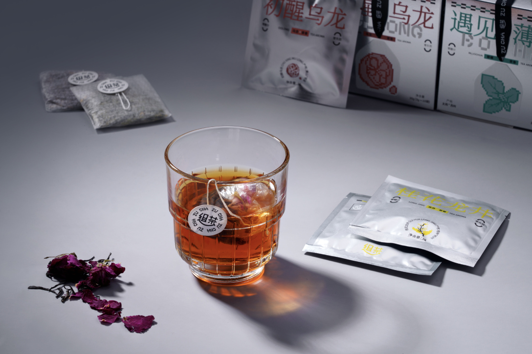 送给自己的礼物—组茶袋泡茶包装设计