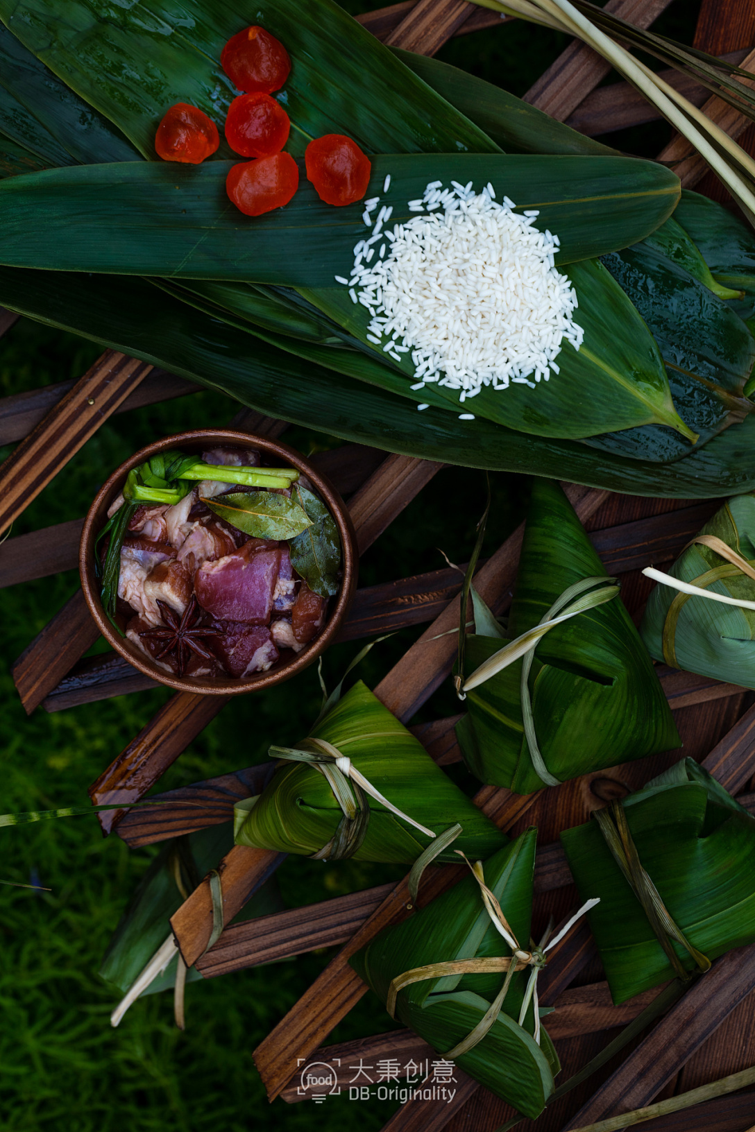 美食摄影端午粽子x大秉创意