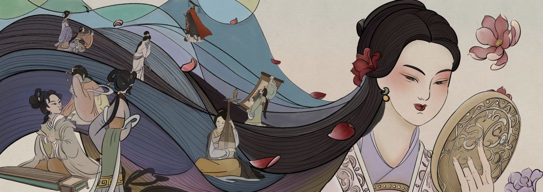 《阿房宫赋系列插画》-古田路9号-品牌创意/版权保护平台