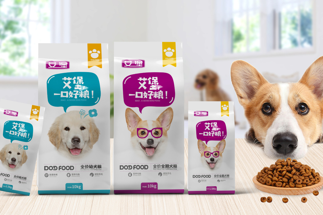 艾堡宠物猫狗粮包装设计│by峨弥山下