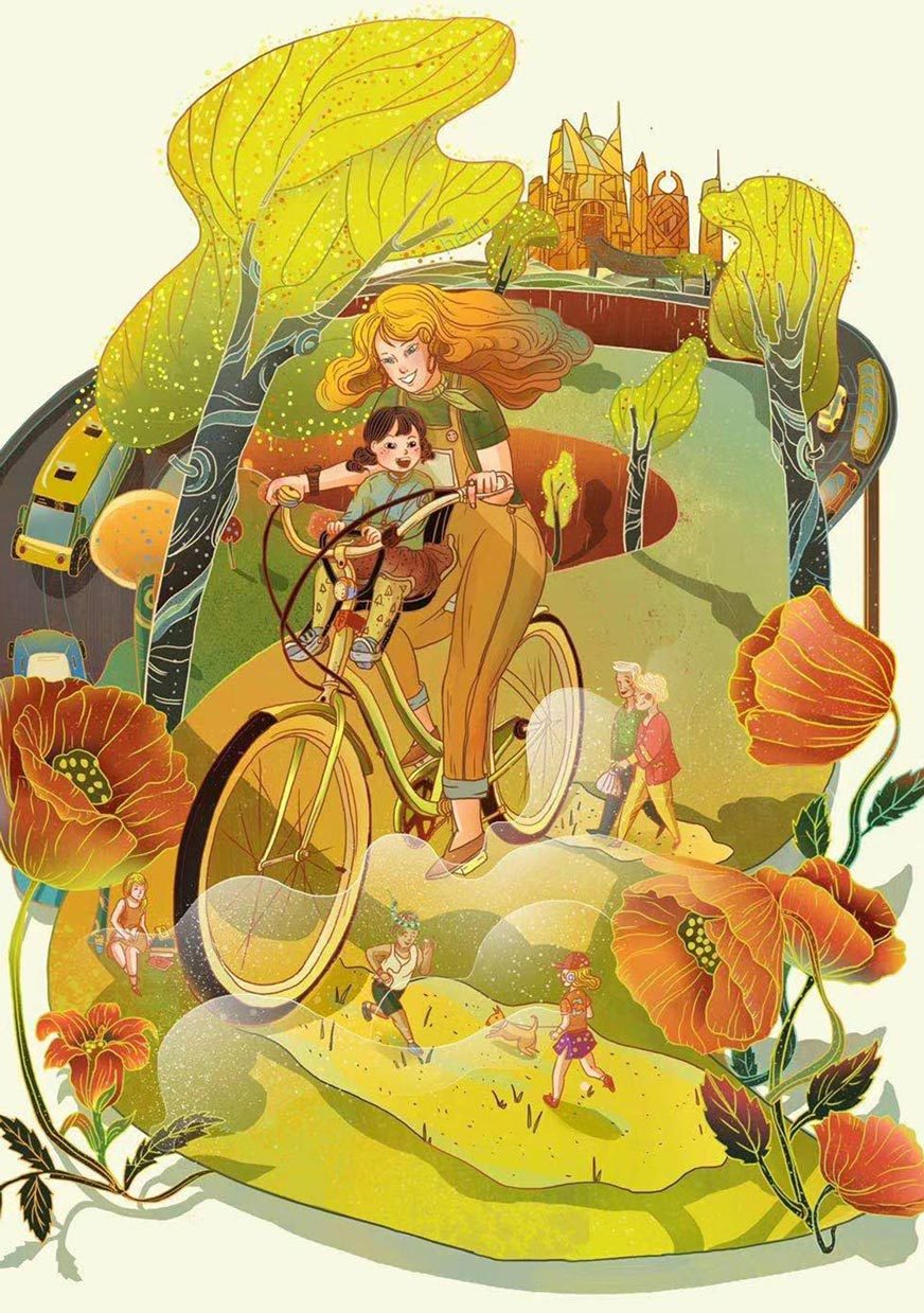 禾六的商业插画合集