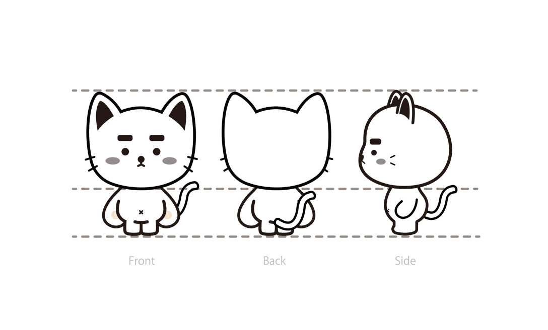 可爱猫ip形象