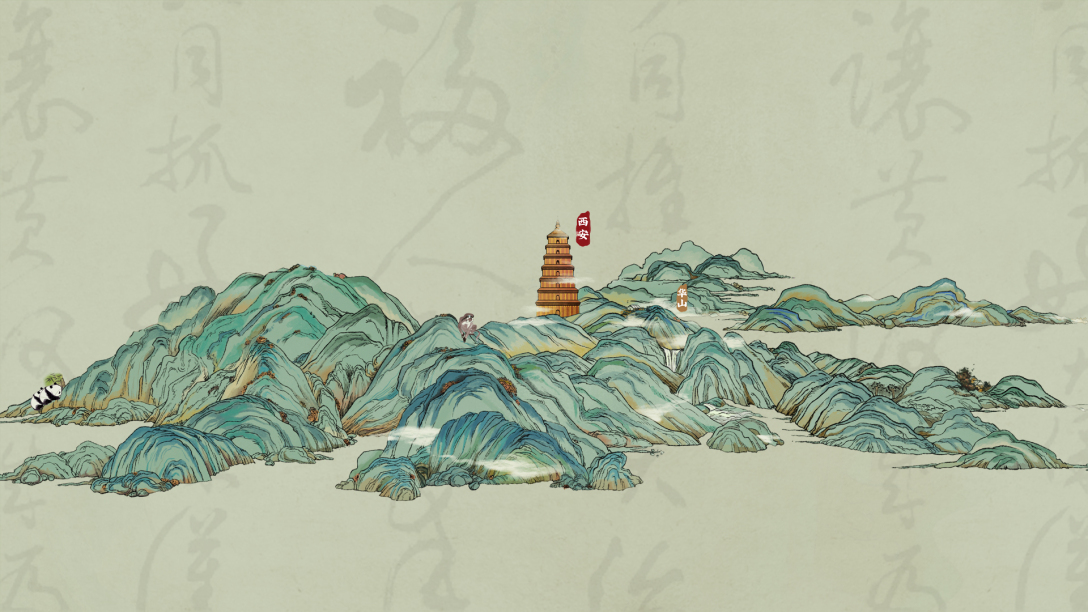 万里黄河全舆图手绘地图