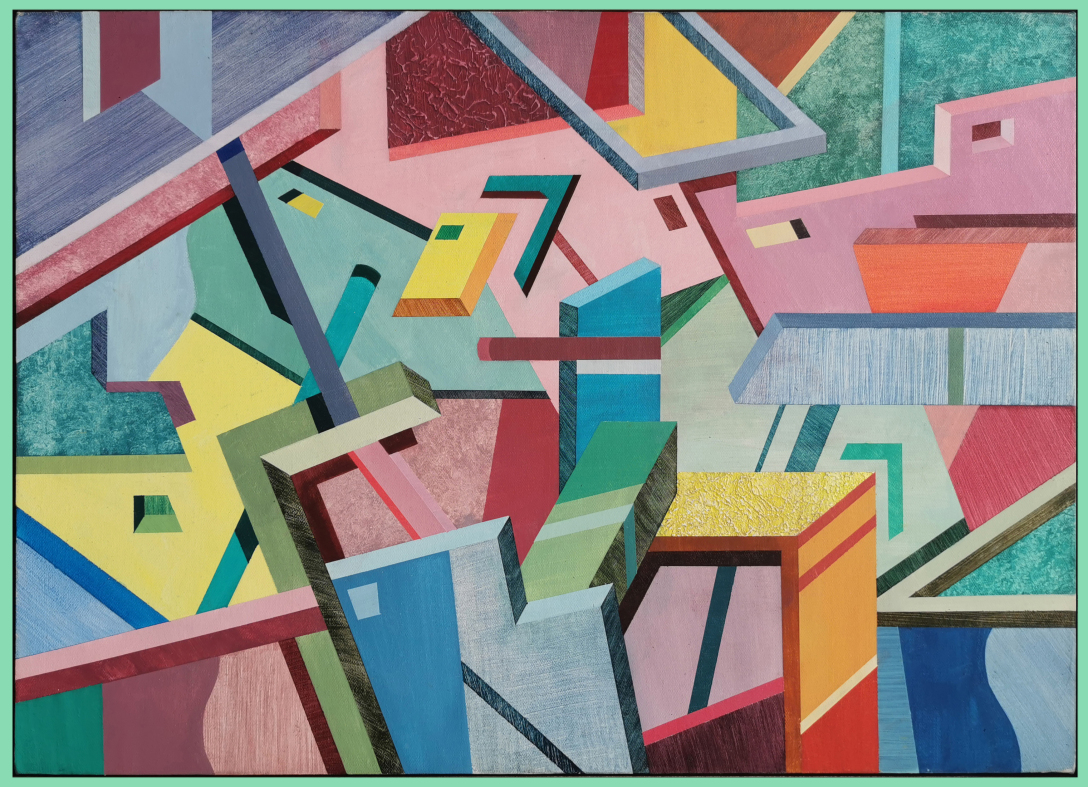 绘画创作——《错乱空间》