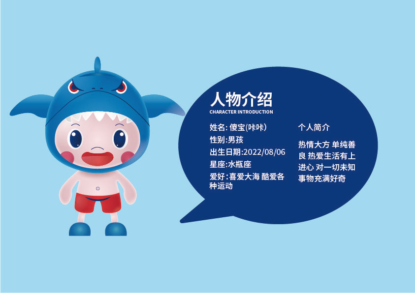 ip形象设计吉祥物鲨鱼海洋欢迎各位大佬指导点评