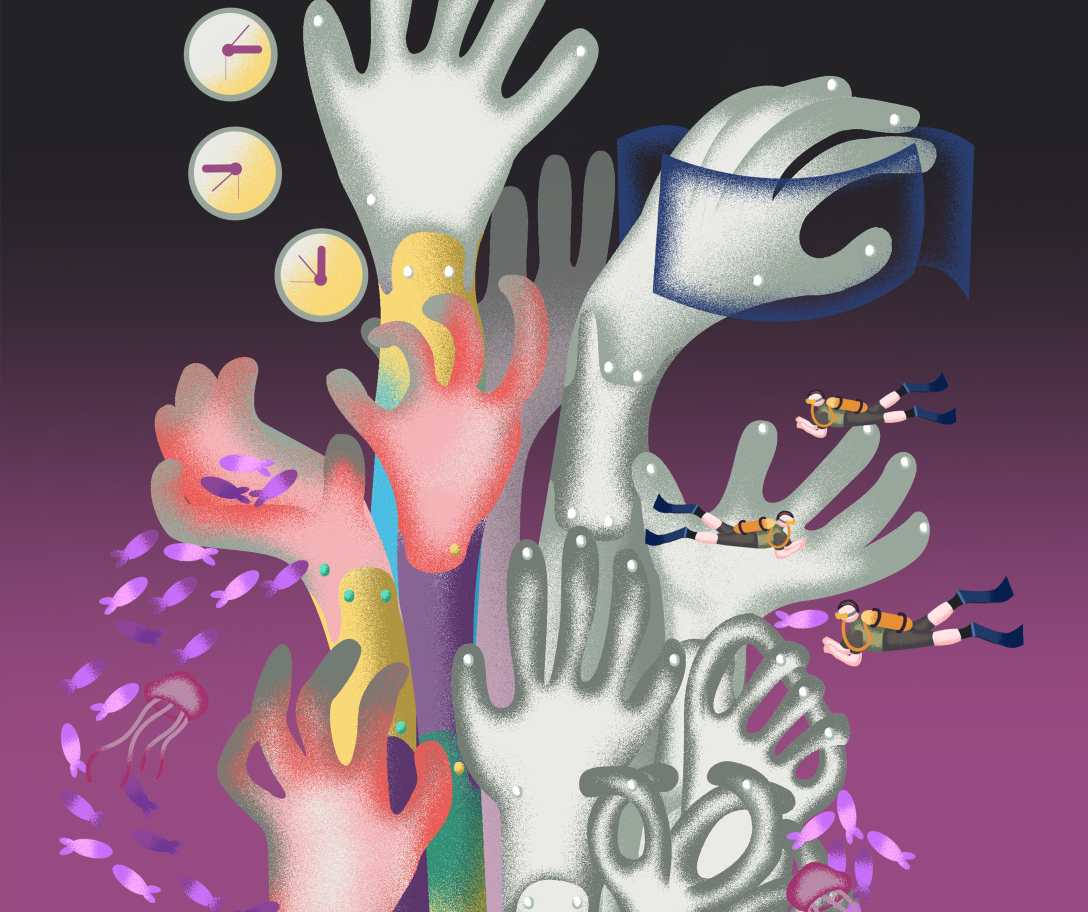 "消逝"保护珊瑚礁公益海报-古田路9号-品牌创意/版权保护平台