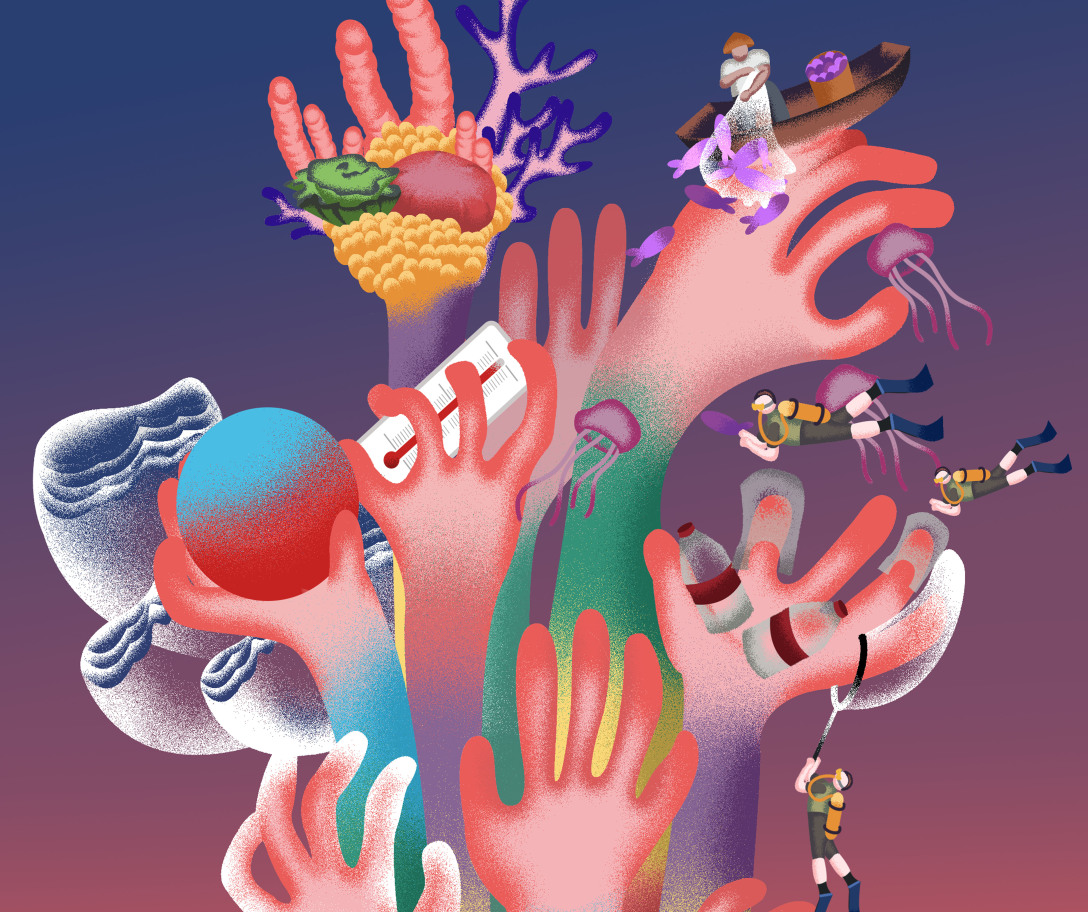 "消逝"保护珊瑚礁公益海报-古田路9号-品牌创意/版权保护平台