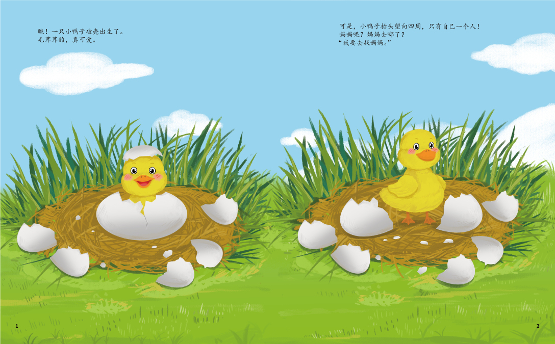 插画绘本-小鸭子找妈妈