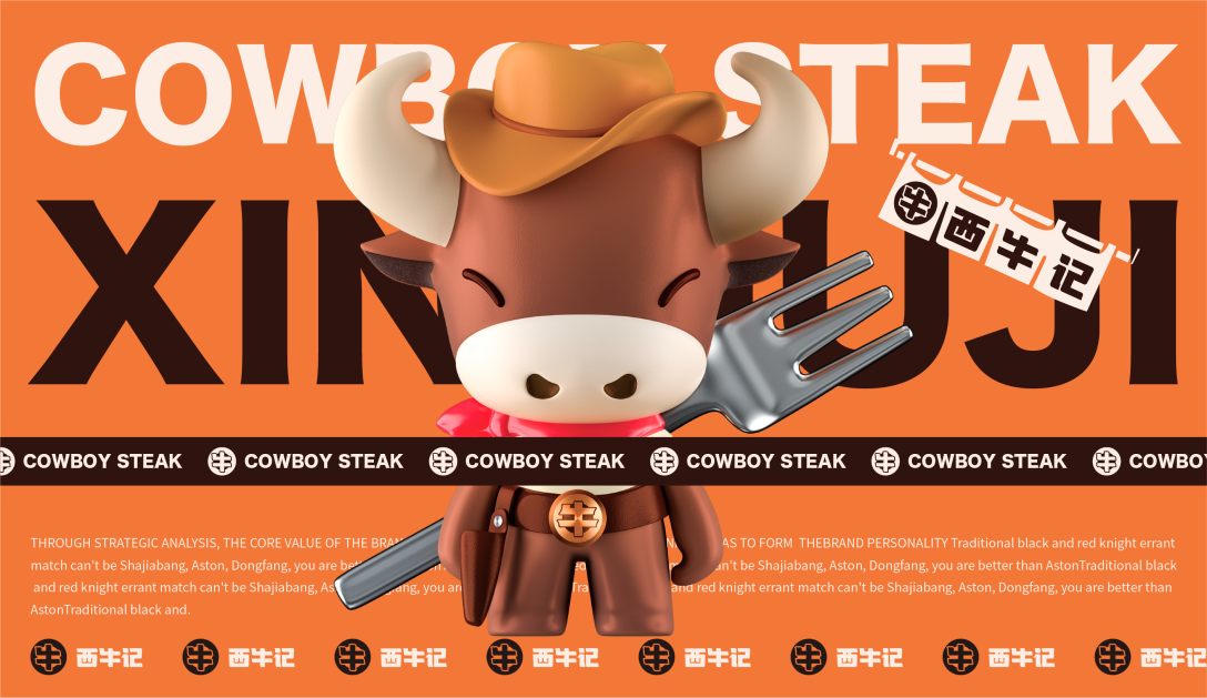 西牛记牛扒丨吉祥物升级
