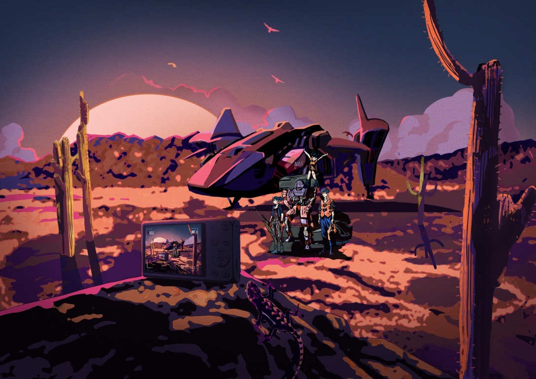 "暴雨将至"科幻概念插画设计