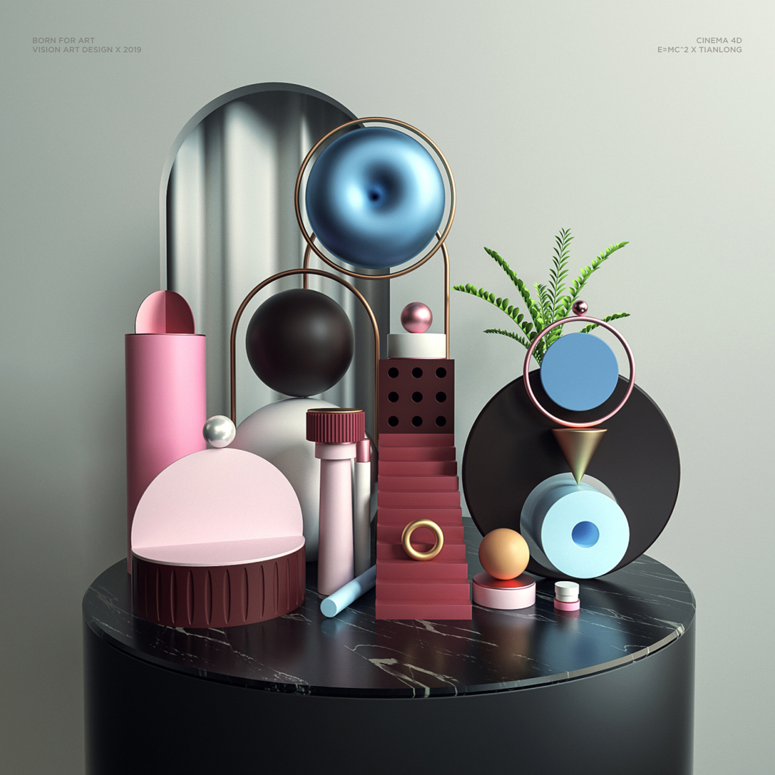 c4d视觉艺术自由设计篇