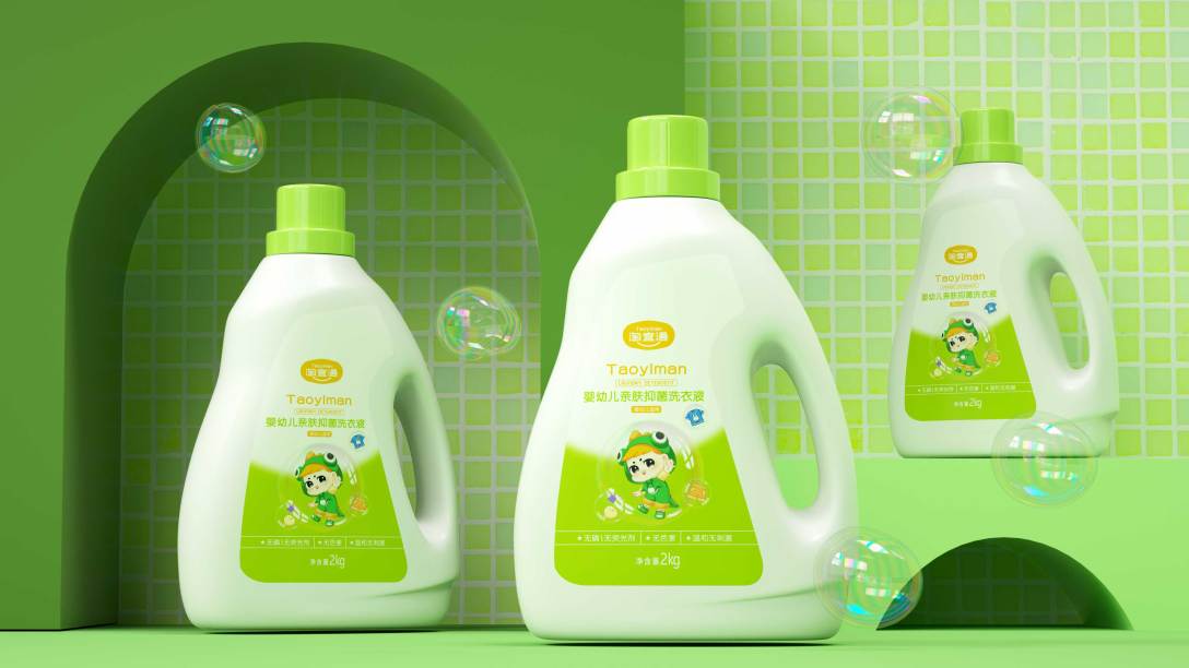 淘宜漫洗衣液产品包装设计