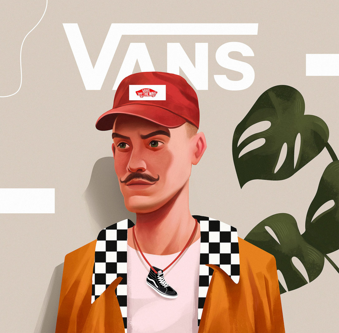 faces系列vans插画