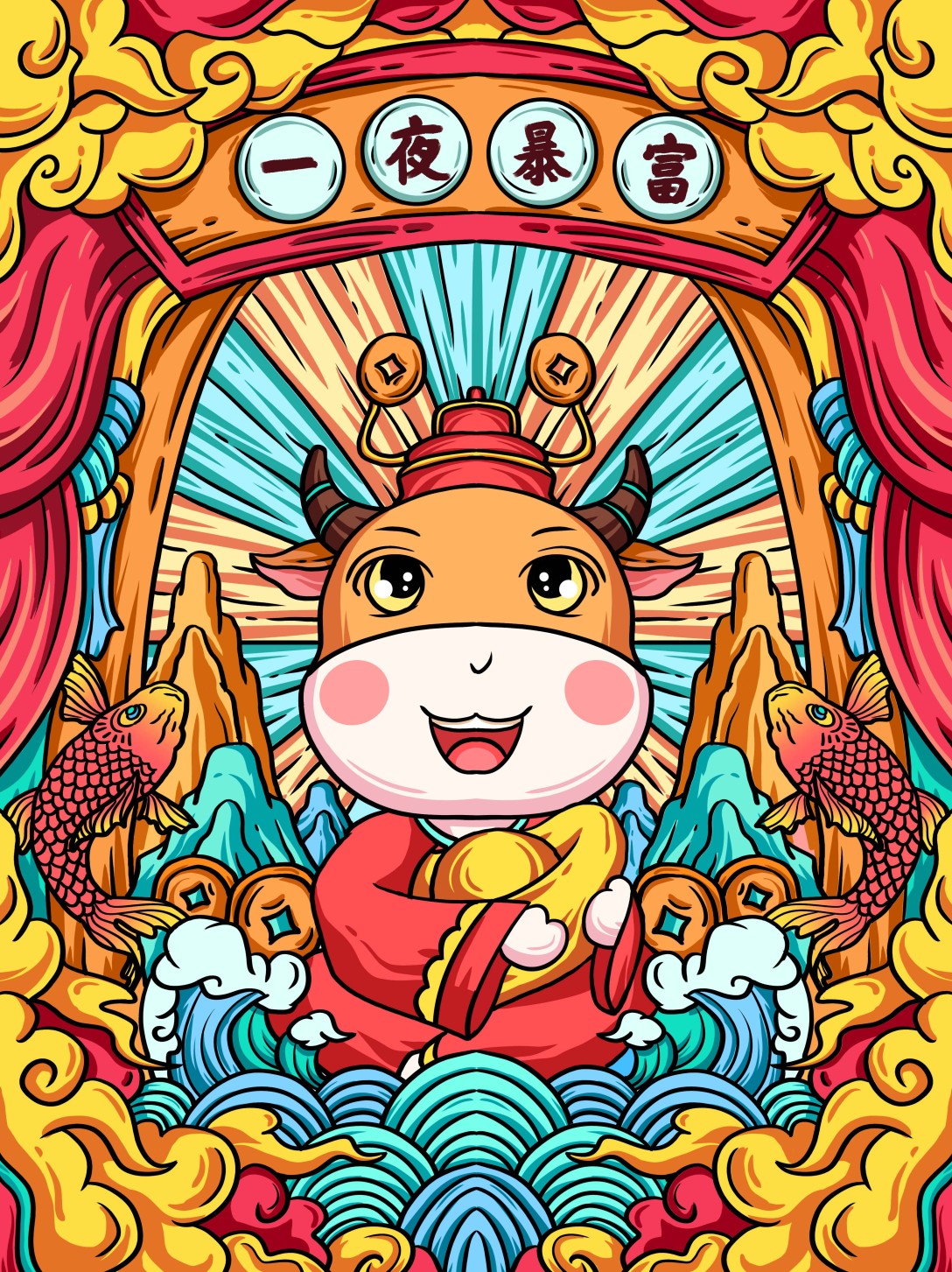 祝大家牛年大吉!