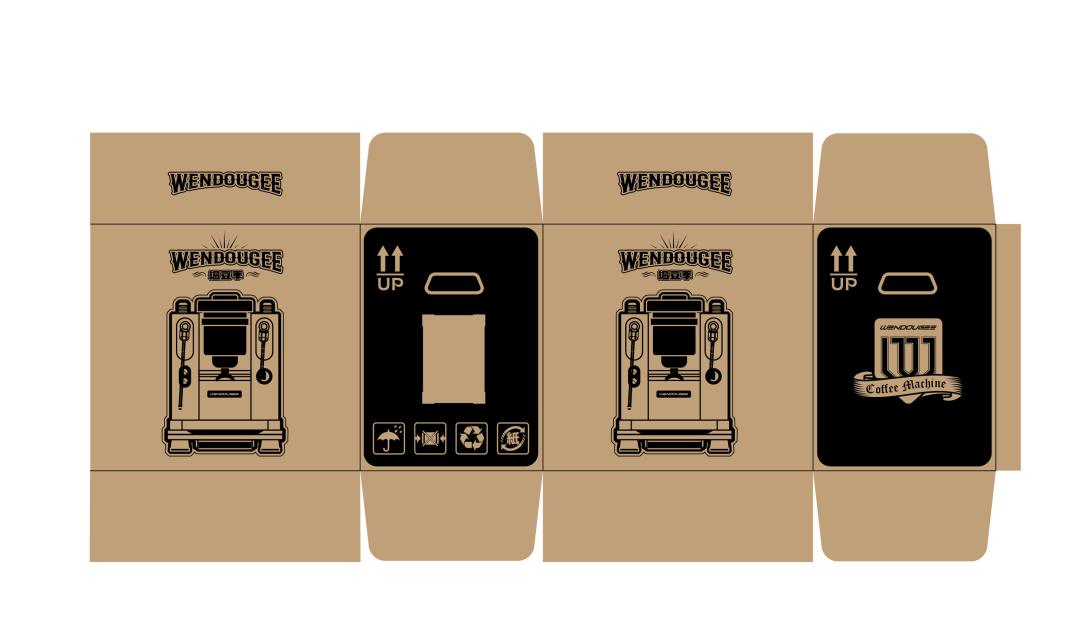 纸箱包装设计家电美式西海岸