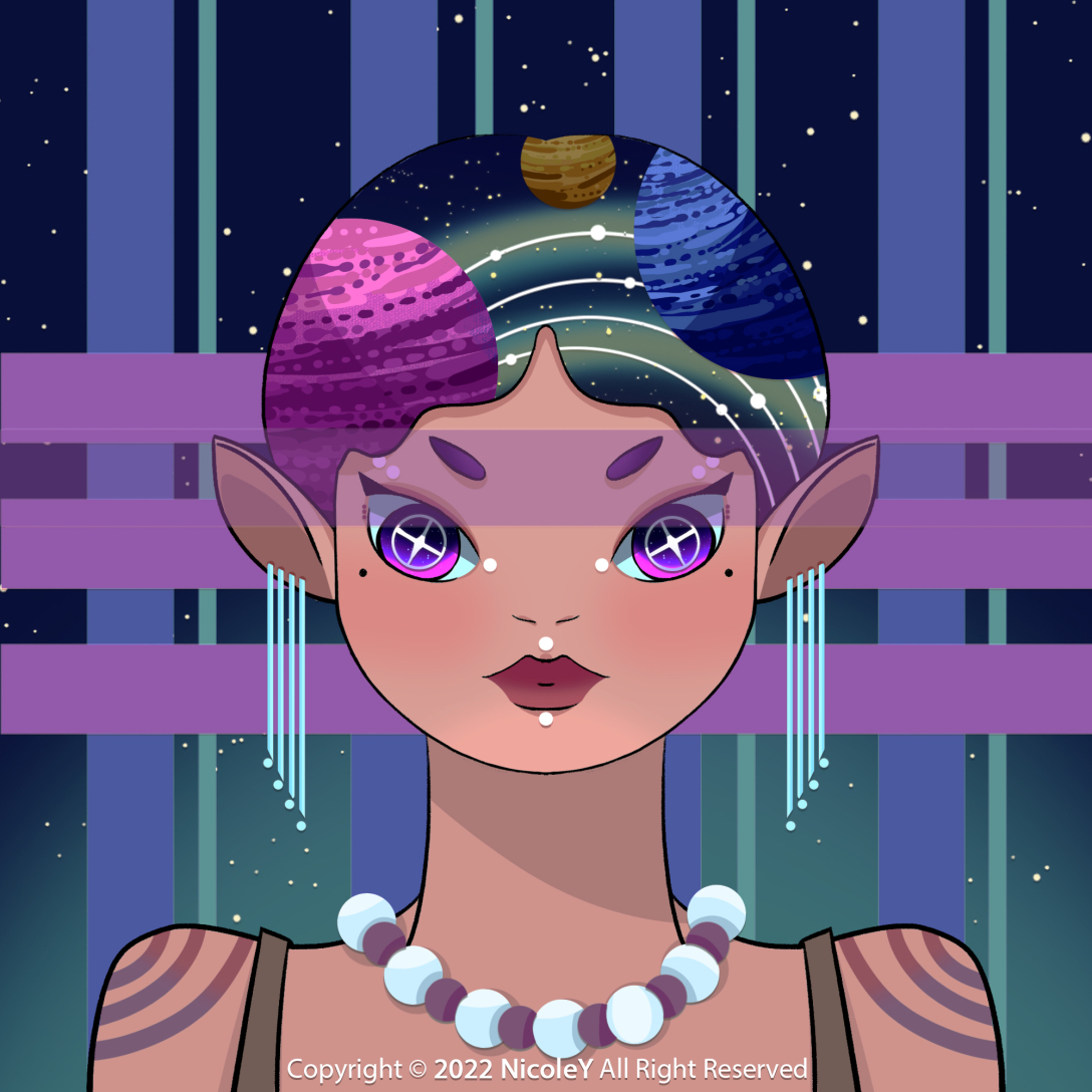 【原创】nft元宇宙-女生头像合集-古田路9号-品牌创意/版权保护平台