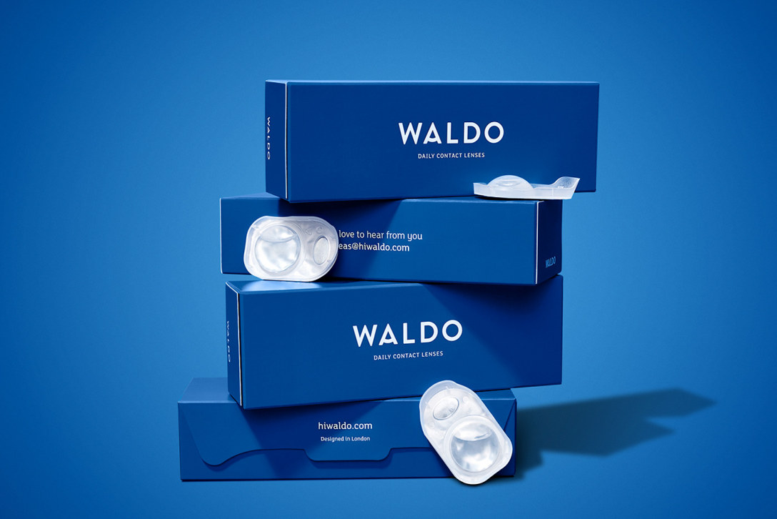 waldo隐形眼镜品牌形象设计