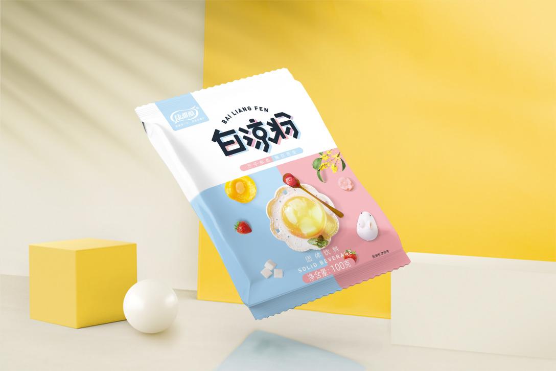 april作品康雅酷白凉粉包装设计