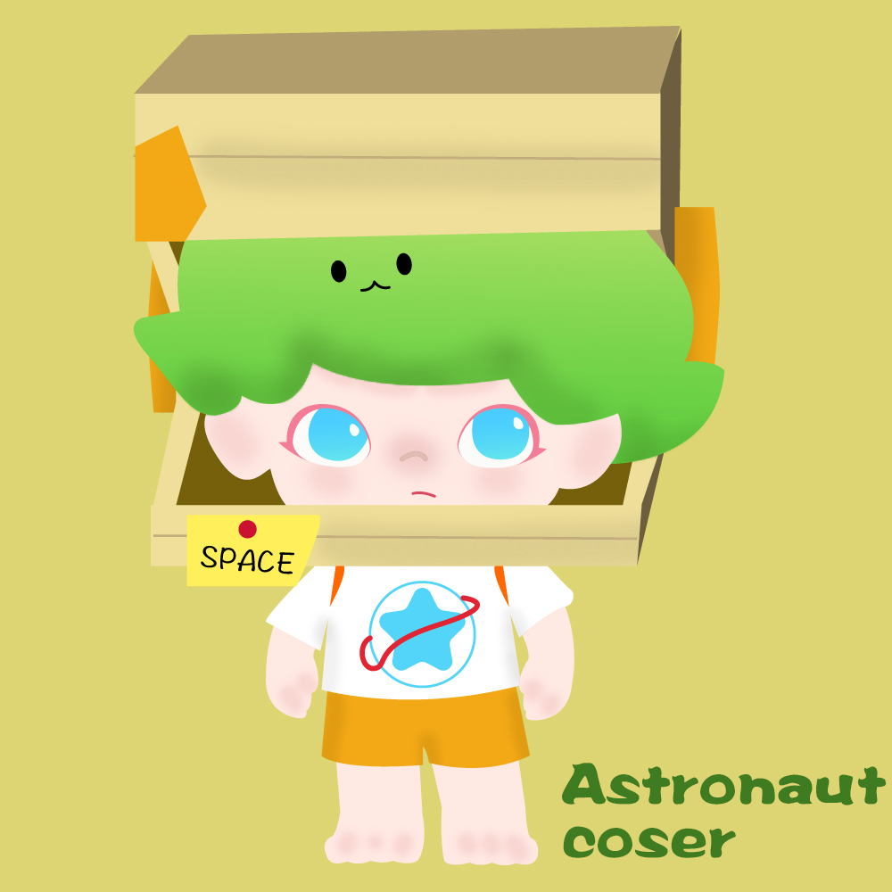 泡泡玛特popmart插画