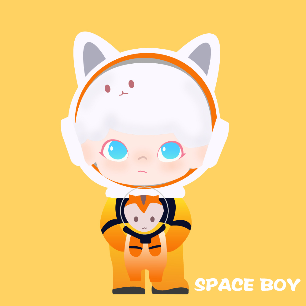 泡泡玛特popmart插画