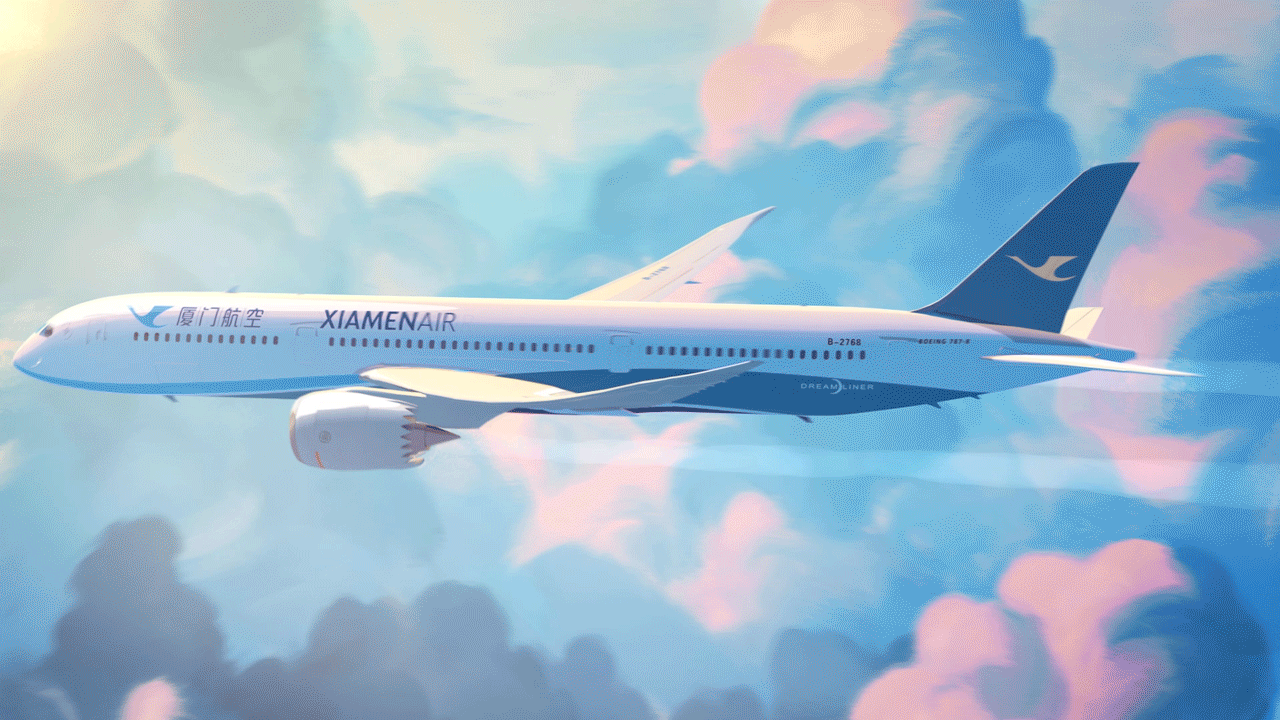 厦门航空转场大兴机场宣传动画