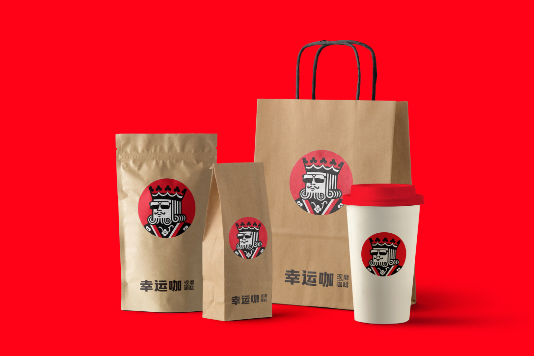 幸运咖品牌形象设计-古田路9号-品牌创意/版权保护平台