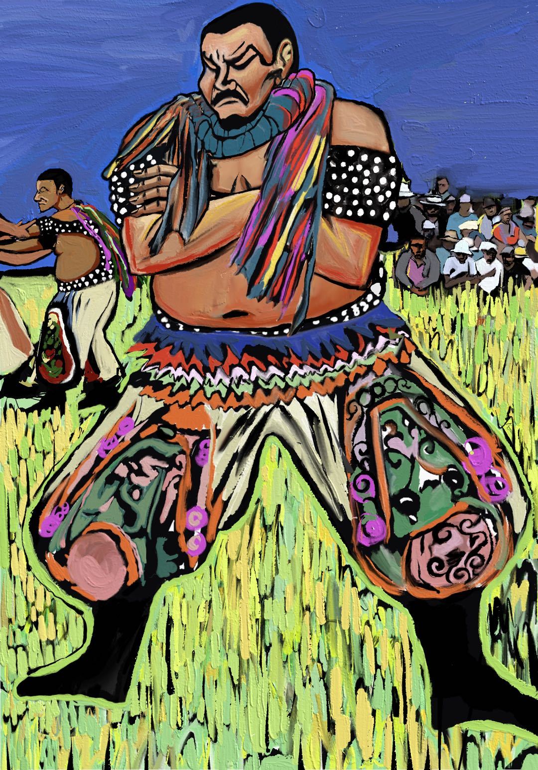 《蒙古族摔跤手》