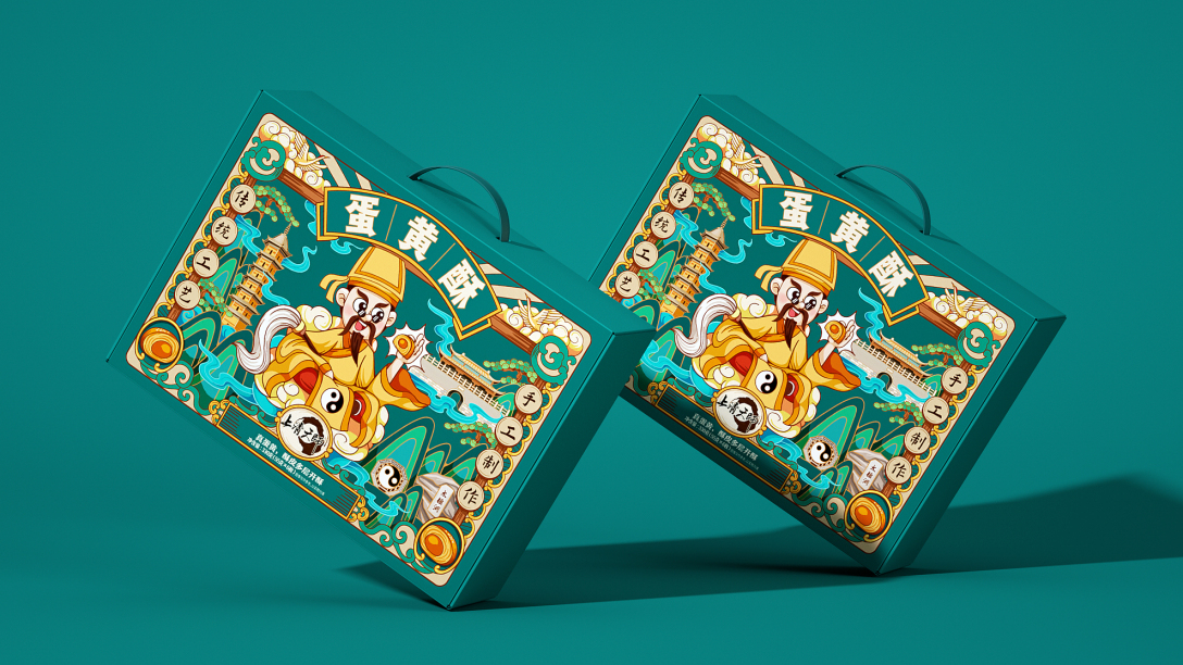 蛋黄酥国潮包装设计