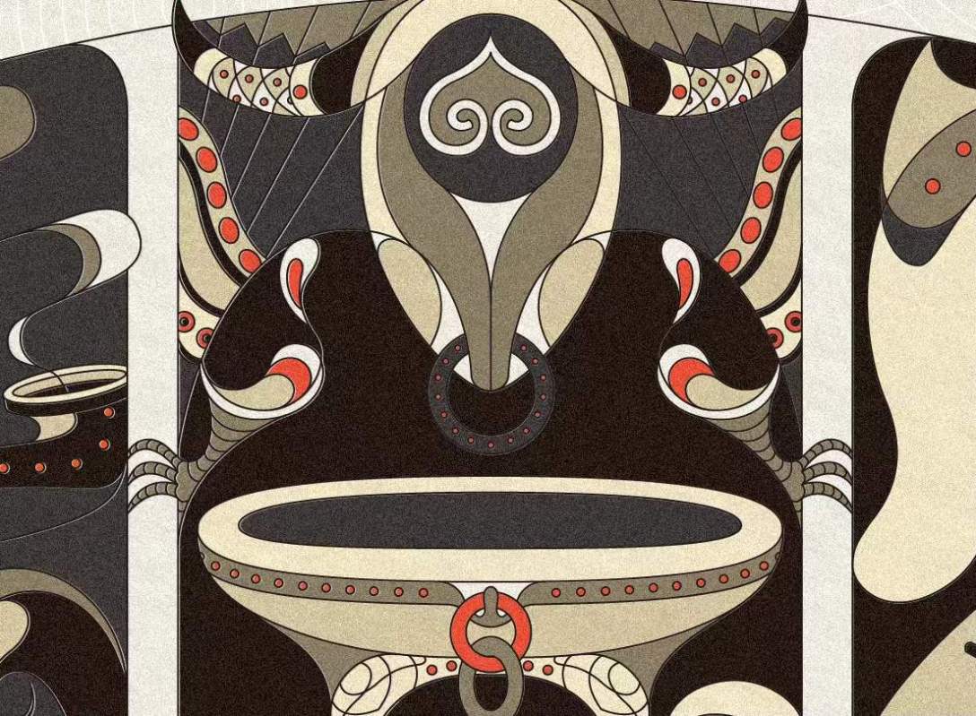 蒙古族插画-古田路9号-品牌创意/版权保护平台