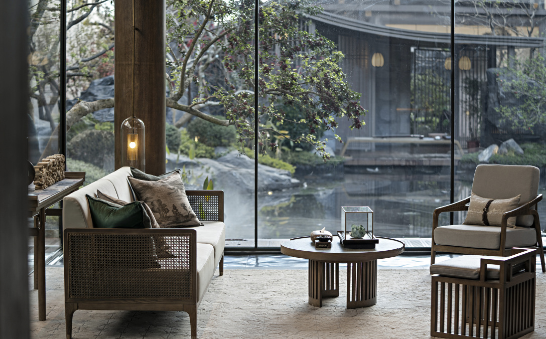 盘石设计吴文粒一隅玻璃亭子筑刻自然之境