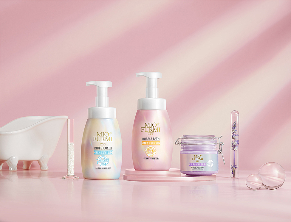 妙芙谜美妆洗护产品静物场景摄影白底拍摄精修图