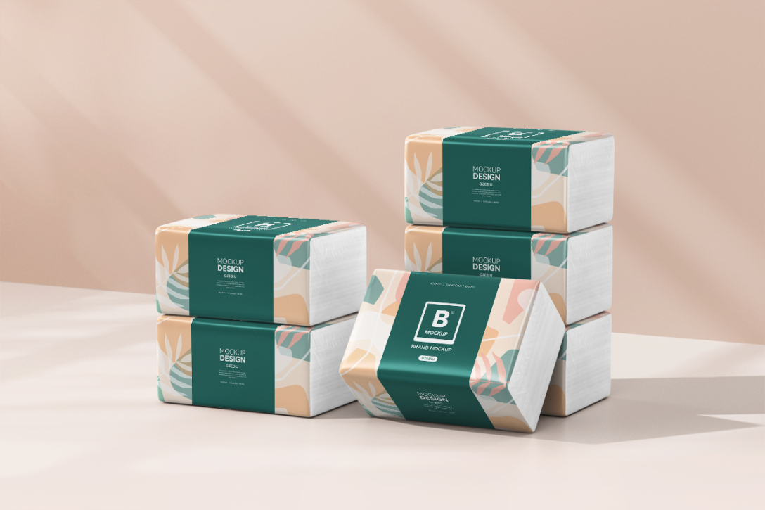 抽纸纸巾包装样机-古田路9号-品牌创意/版权保护平台