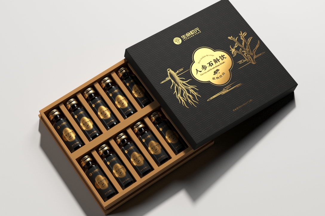 保健包装设计人参石斛饮口服液包装设计08刘益铭原创作品-古田路9号
